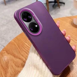 Funda Mate de Auroras Metálicas de Lujo para Huawei P50 y P50 Pro