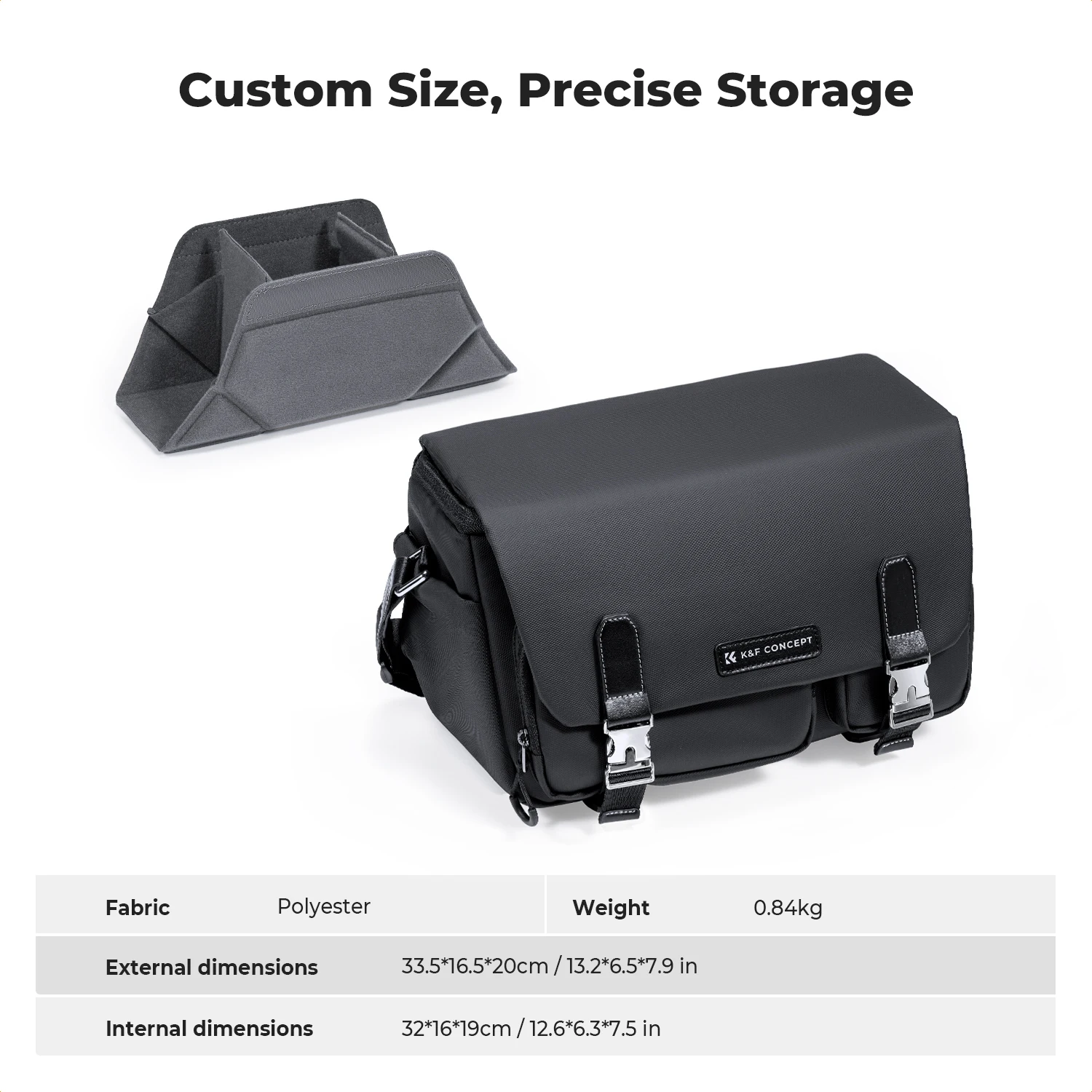 5F Concept Zipper Buckle Sling Travel Photography Shoulder Bag For Sony DSLR SLR Camera Accessories Tripod Holder_voghion.com