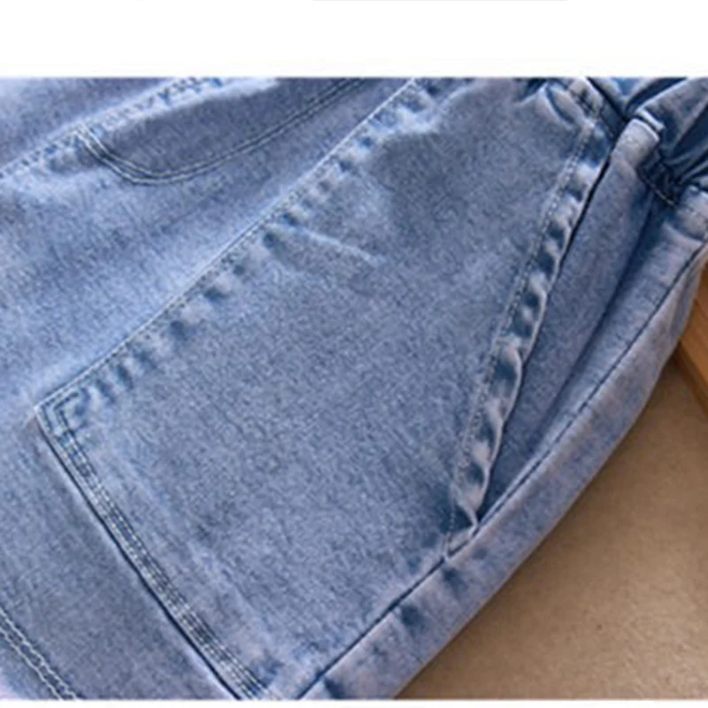 Girls High-Waist Denim Shorts 4