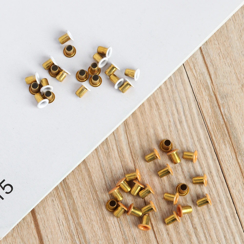 20Pcs Colorful Mini Metal Eyelet Buttons