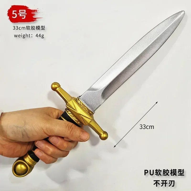 The Witchers 3 Foam Stage Props Western Short Sword PU Cos Props Geralt Hunting Knife Safety Toys Samurai Medieval Sword Gifts