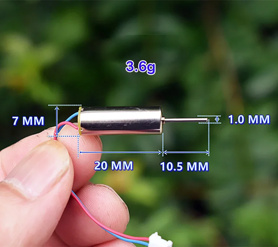 Drobný  720 7mm*20mm coreless motorový s svorka silným ndfeb magnetický stejnosměrný 12V 24000RPM vysoký rychlost dlouhé šachta pro prodleva letadlo