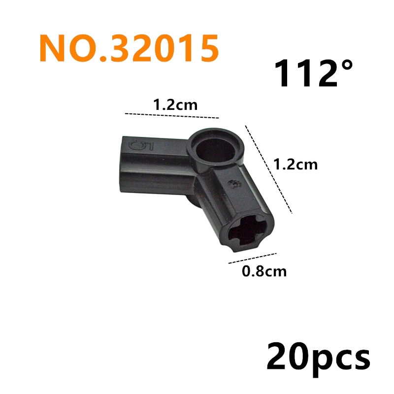 Enhanced Building Block Connector Accessories - Technical Parts for Creative Construction Toys