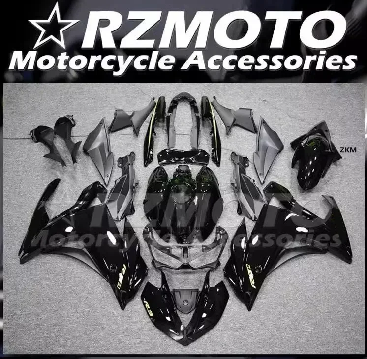

4Gifts New ABS Fairings Kit Fit For YAMAHA YZF- R3 R25 15 16 17 18 2015 2016 2017 2018 Bodywork Set Custom Black Glossy