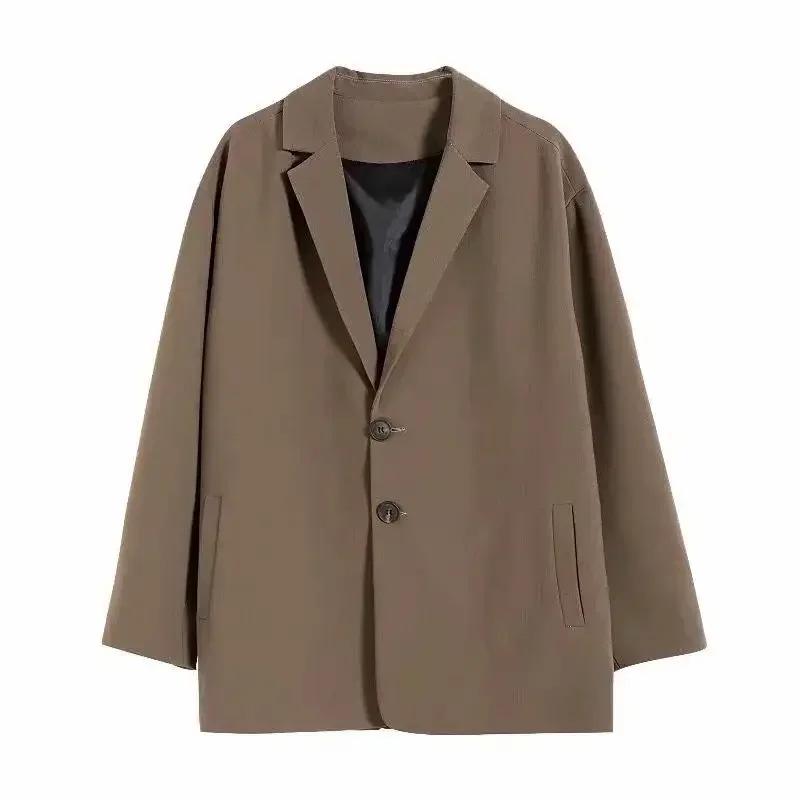 thumbnail image 1 of Chaqueta de talla grande para hombre, trajes y blazers de talla grande para hombre, abrigos de fiesta de un solo pecho, ropa de moda de primavera 2024, ropa masculina, 1 of 5