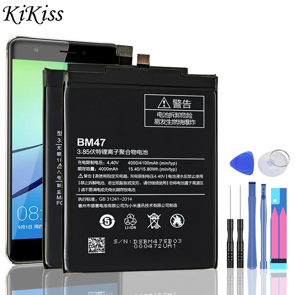 

Battery For Xiaomi Redmi 3 3X 4 4X 4A 5 5A 6 6A 7 7A 8 8A K20 K30 Pro Plus BM47 BN35 BN37 BN40 BN42 BN44 BN46 BN47 BP40 BP41