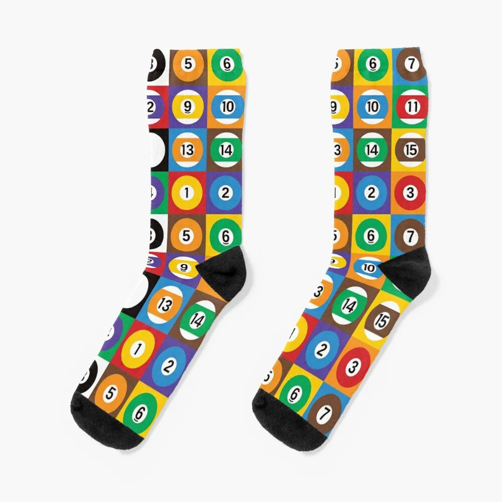

Pool Ball Checkerboard Socks Stockings compression essential Argentina Mens Socks Women's