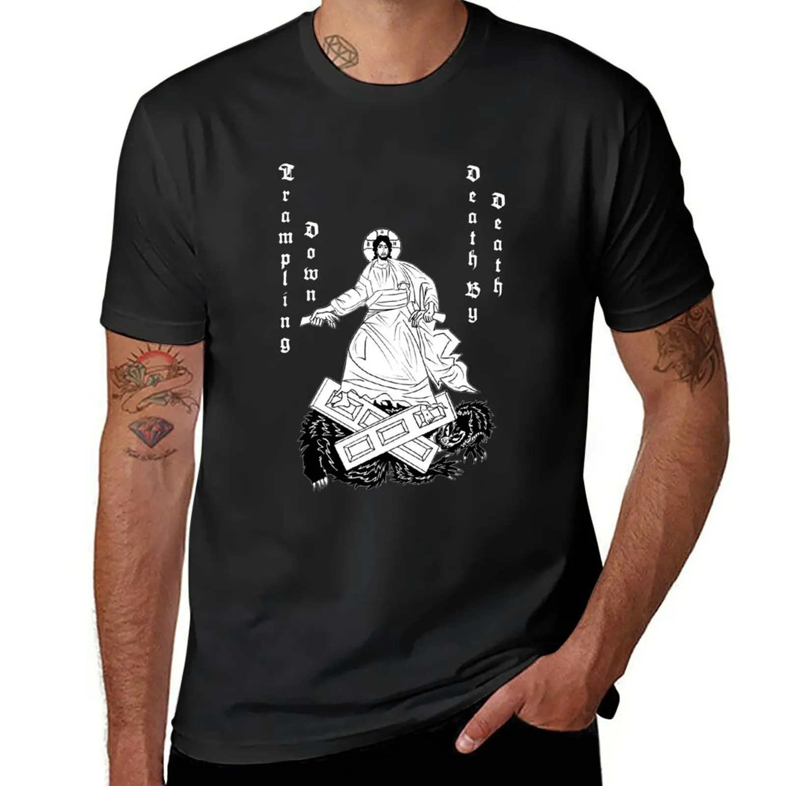 

New Trampling Down Death by Death T-Shirt Tee shirt summer tops mens graphic t-shirts hip hop