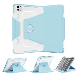 Durable Heavy Duty Shockproof Folio Stand Tablet Case for iPad Air 4 10.9 2020 (Sky blue)