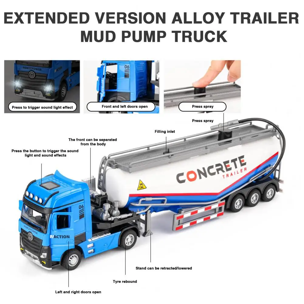 

Lovers Toy Car Highly Simulated Transport Truck Toy Model with Water Spray Function for Children 1 50 Scale Toy Car Model