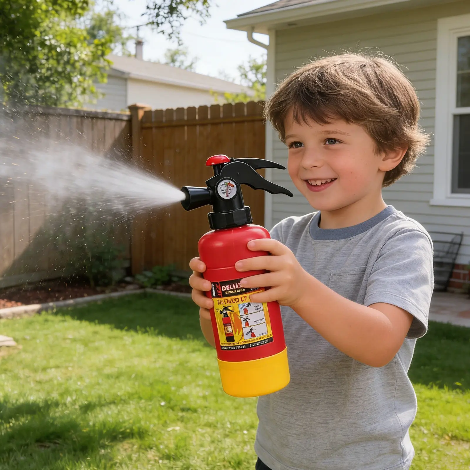 어린이를 위한 시뮬레이션 장난감 소화기 물놀이 소품 파티 용품 어린이용 공기압 장난감