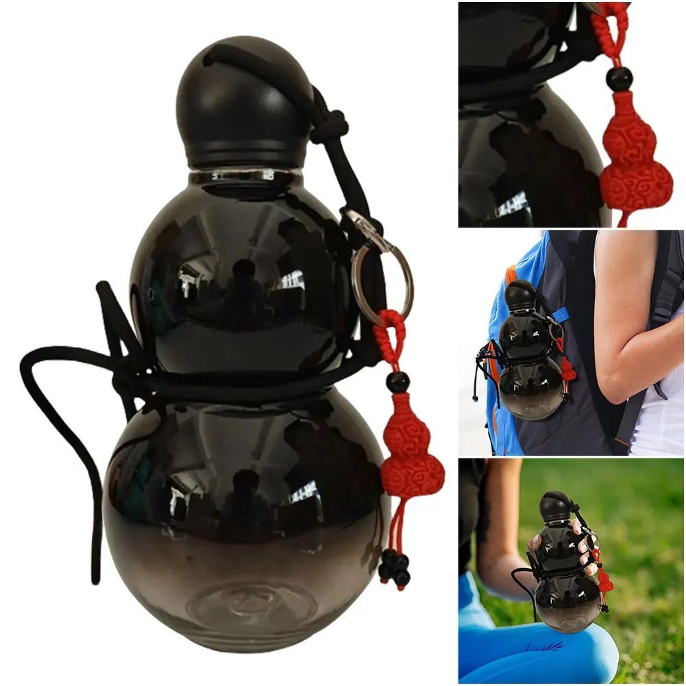 Vintage Chinese Retro-Inspired Gourd Water Bottle 800ML Large Capacity Water Kettle Gourd Sports Bottle Gifts for Men sports water bottle,portable water bottle,portable water jug
