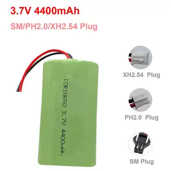 Batteria al litio 18650 Batteria ricaricabile da 3,7 V 4400 mAh per altoparlante Bluetooth, luce LED, macchinina + scheda di protezione