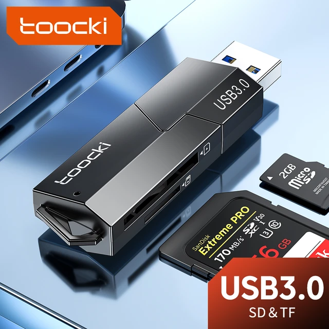 Lecteur de carte mémoire USB 3.0 vers SD Micro SD/TF, adaptateur pour PC  portable, accessoires multi-smart - AliExpress