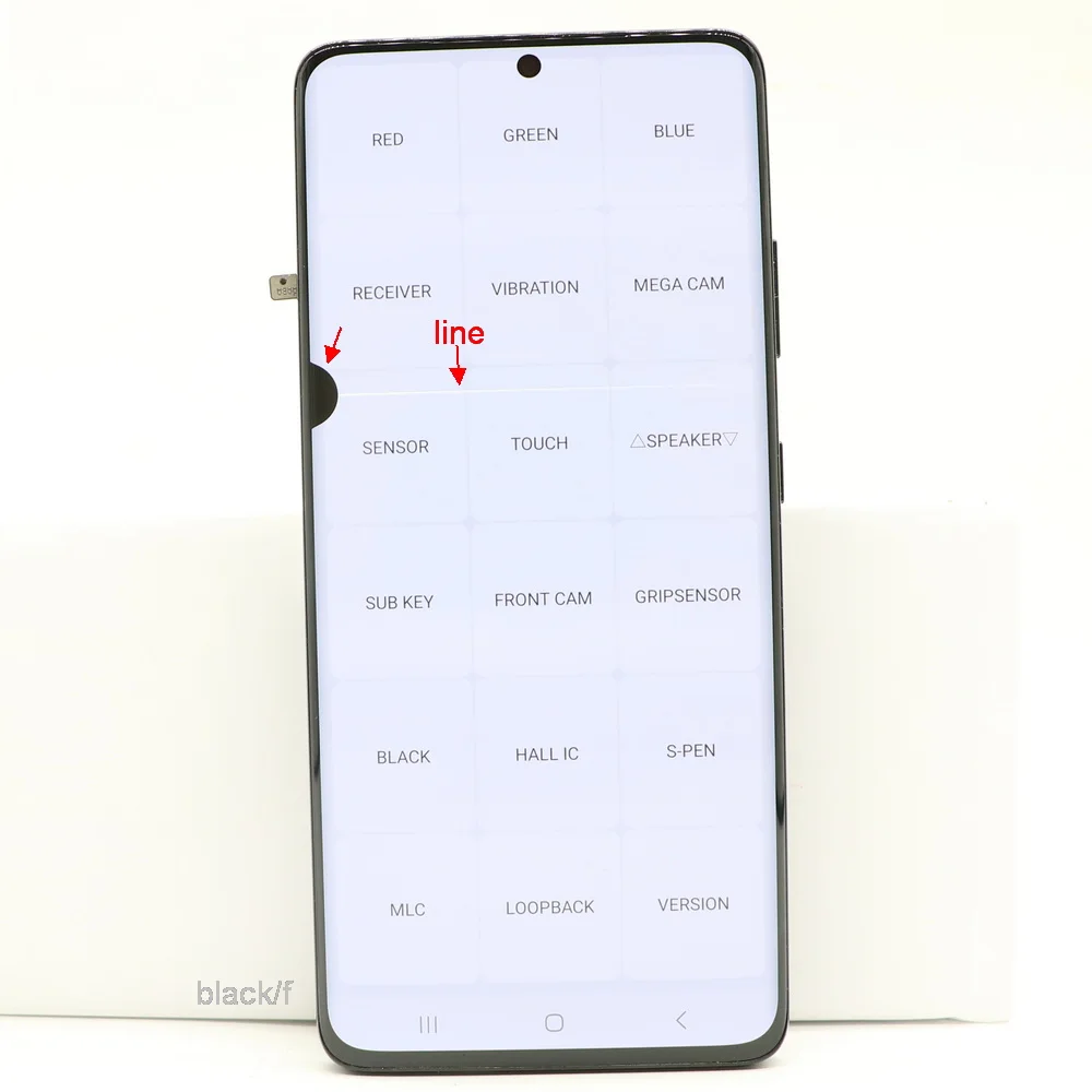 삼성 갤럭시 S21 울트라 5G G998B G998U G9980 교체용 AMOLED 디스플레이 터치 스크린 디지타이저 어셈블리, 결함 있음