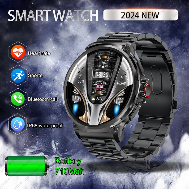 

Original Outdoor Smart Watch Men's Bluetooth Call Health Monitoring 100+ GPS Sports Tracker Military IP68 Waterproof Smartwatch