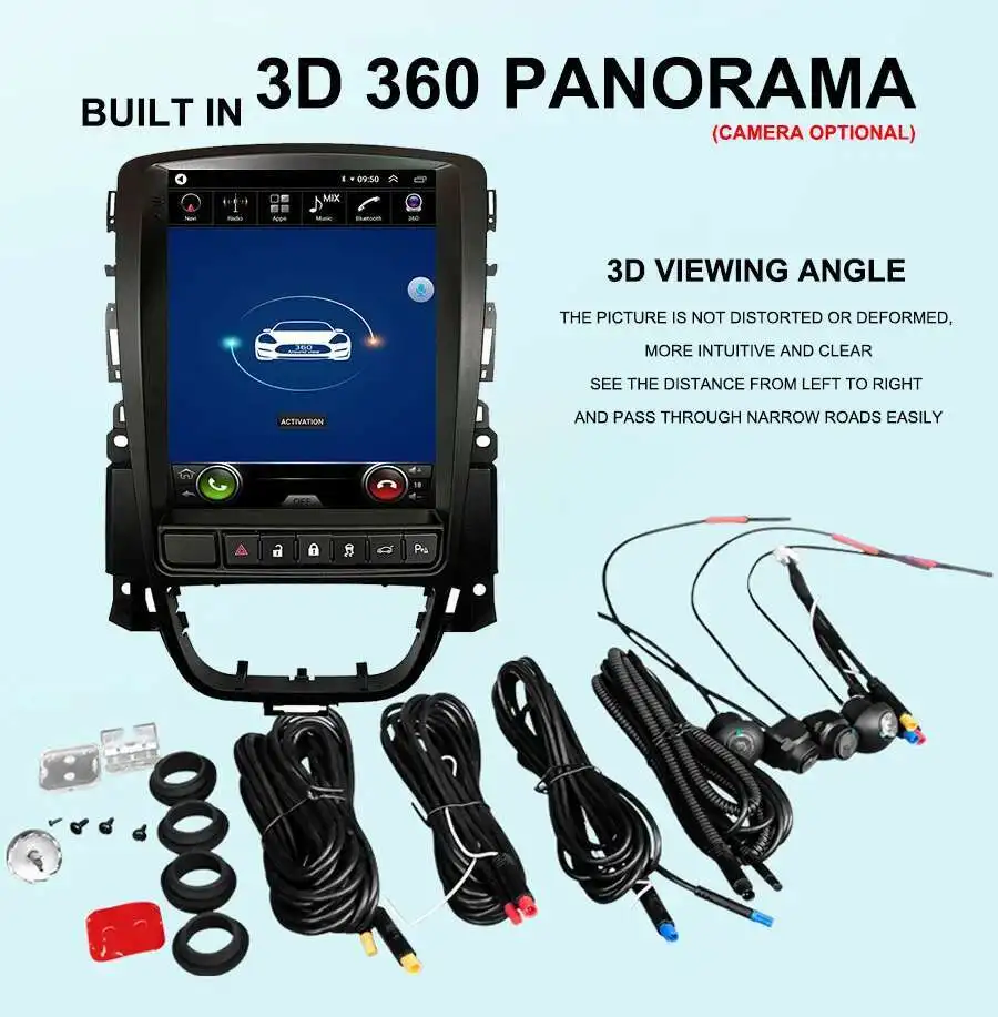 10.4" Tesla Screen Android 14 Car Radio For Buick Excelle For Opel Astra J Gtc 2