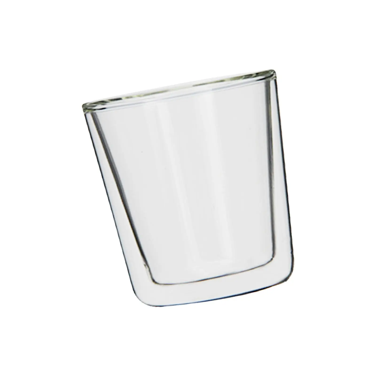 Double Walled Clear Heat Resistant Coffee Cups for Latte Espresso Beverage