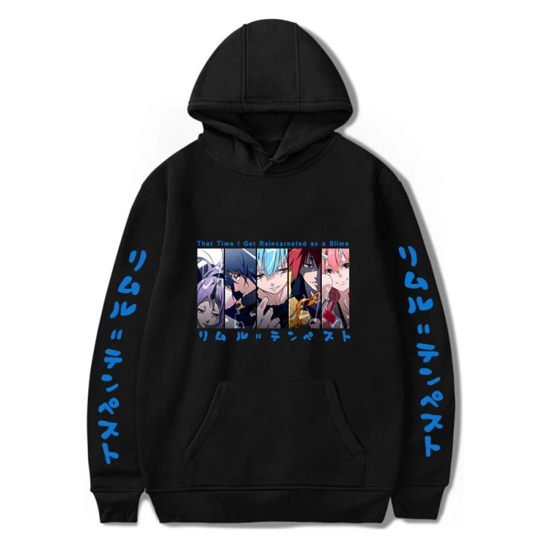 

Anime Print That Time I Got Reincarnated As A Slime Hoodies Streetwear Men Women Fashion Oversized Sweatshirts Hoodie Pullovers