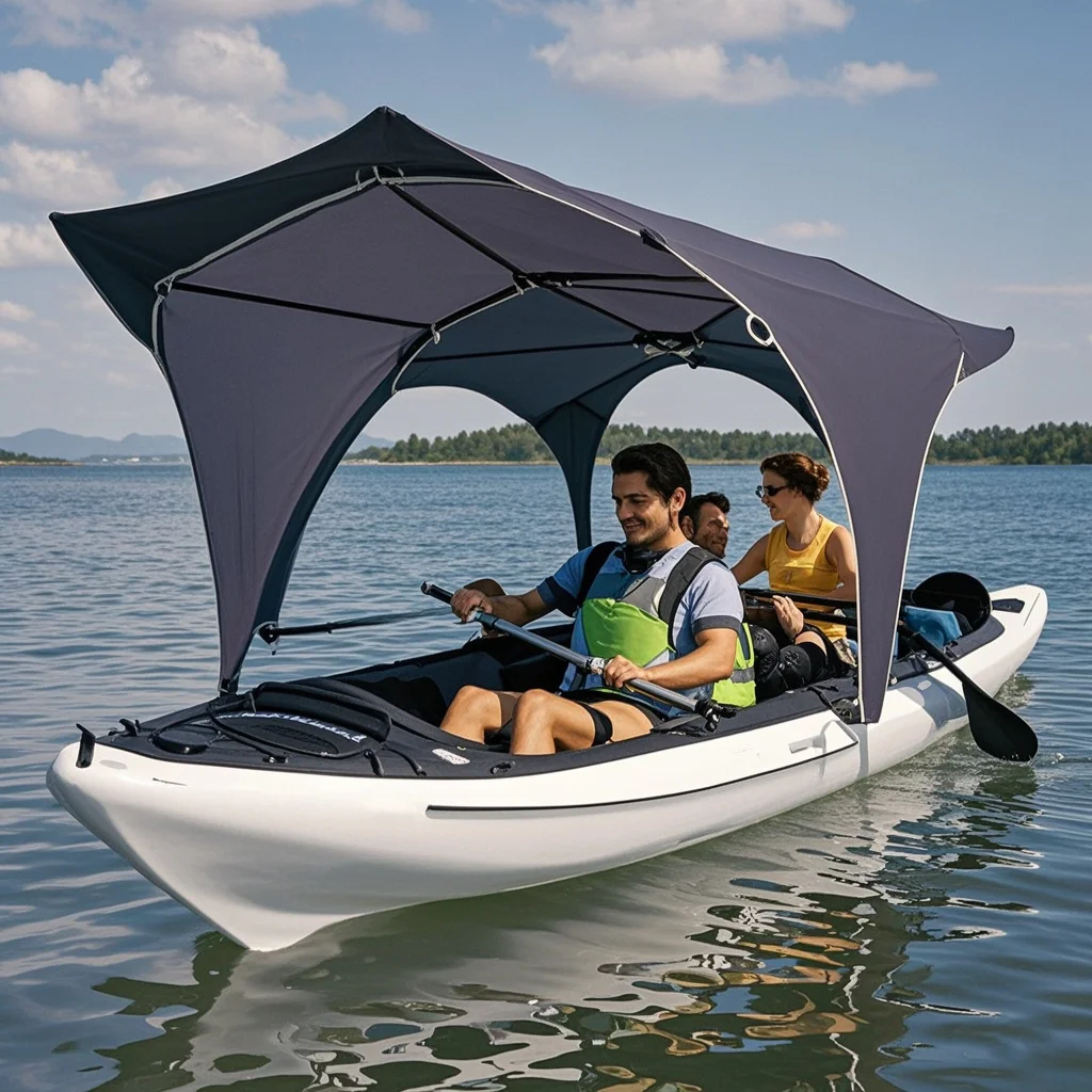 UV Sun Protection Inflatable Boat Tent Waterproof Awning Shelter for Canoe Kayak Sunshade From The Rain