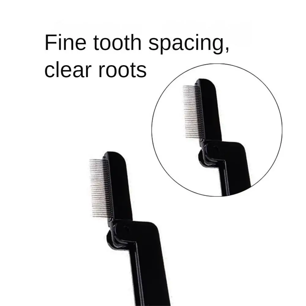 Foldable Ultra-fine Steel Needle Eyebrow Eyelashes Eye Brow Extension Brush Metal Comb Cosmetic Makeup Tools makeup brush set,makeup brush,makeup tool set,makeup tool,eyelashes brush,eyelash brush