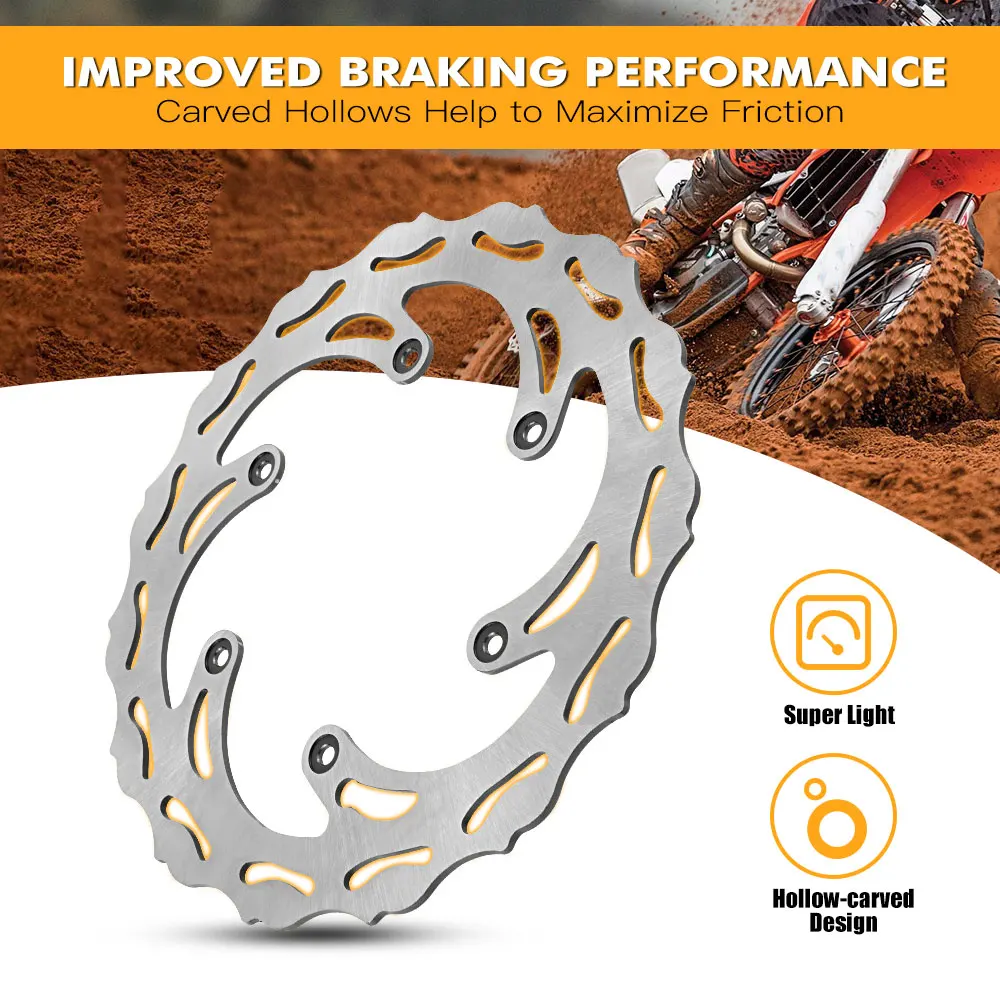 NICECNC Motocross 220mm Bremsscheibe Hinten Für KTM 125 200 250 