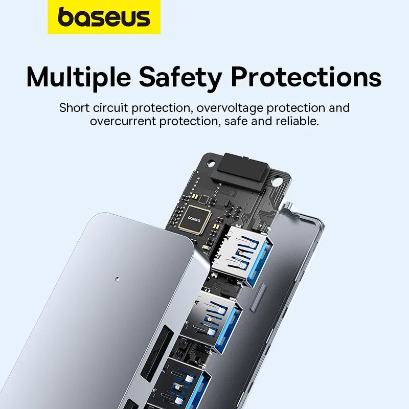 Baseus Usb Hub 4 Port ABS Hub Usb 3 0 for Laptop Multi Splitter Adapter For Xiaomi Lenovo Macbook PC Computer Accessories Best Sellers In Phones Accessories