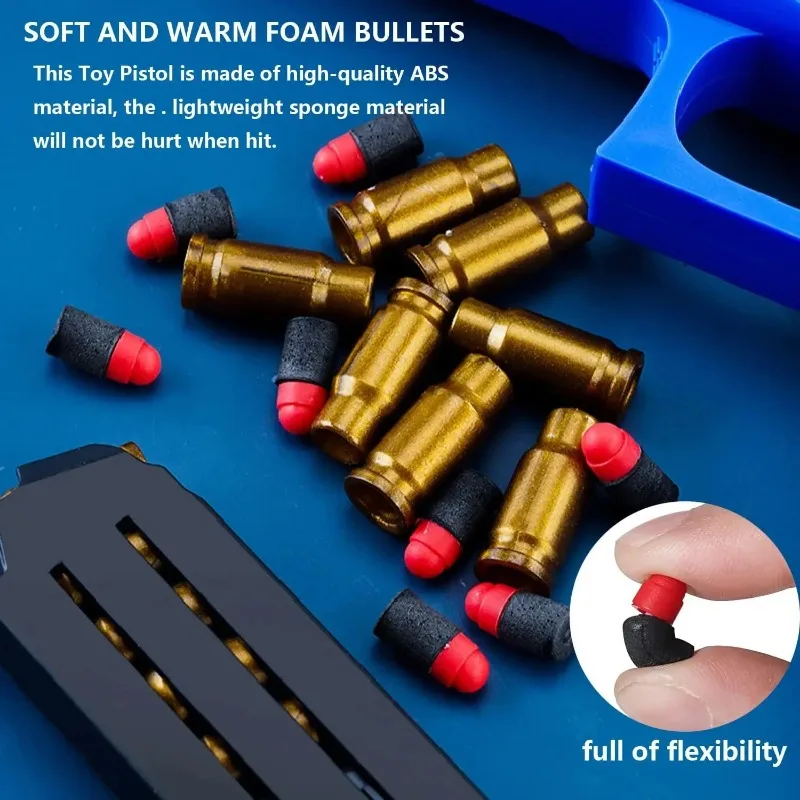 Soft Bullet Toy Gun Shell Ejection Foam Darts Pistol Desert Eagle Airsoft Gun shell ejecting Gun Gifts for Boys 3