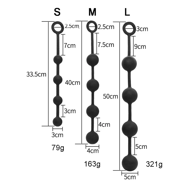 Silicone Anal Beads Butt Plug And Prostate Massager For Adults_voghion.com