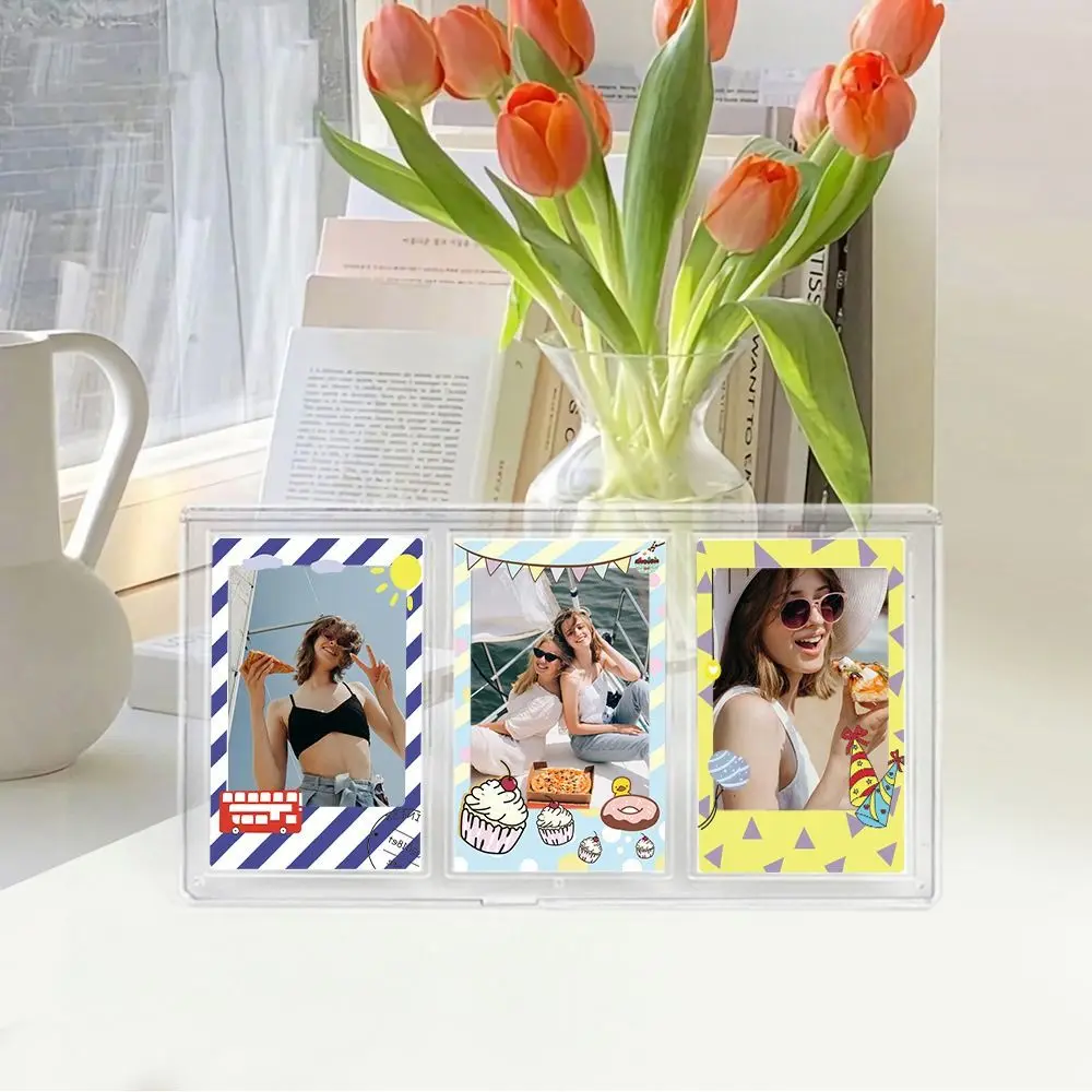 10pcs/set Creative 3-inch Instant Camera Photo Frame Sticker Set - DIY PET Decorative Decals Stationery