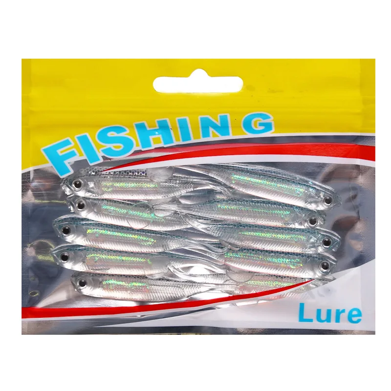 10pcs Paddle Tail Swimbaits Lures, Soft Plastic Fishing Lures Kit