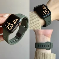 Bracelet en silicone pour Apple Watch Ultra 3 49mm 45mm 41mm 38mm, bracelet iWatch SE3 44mm 40mm Série 11 46mm 42mm 10 9 8 7 6 5 2