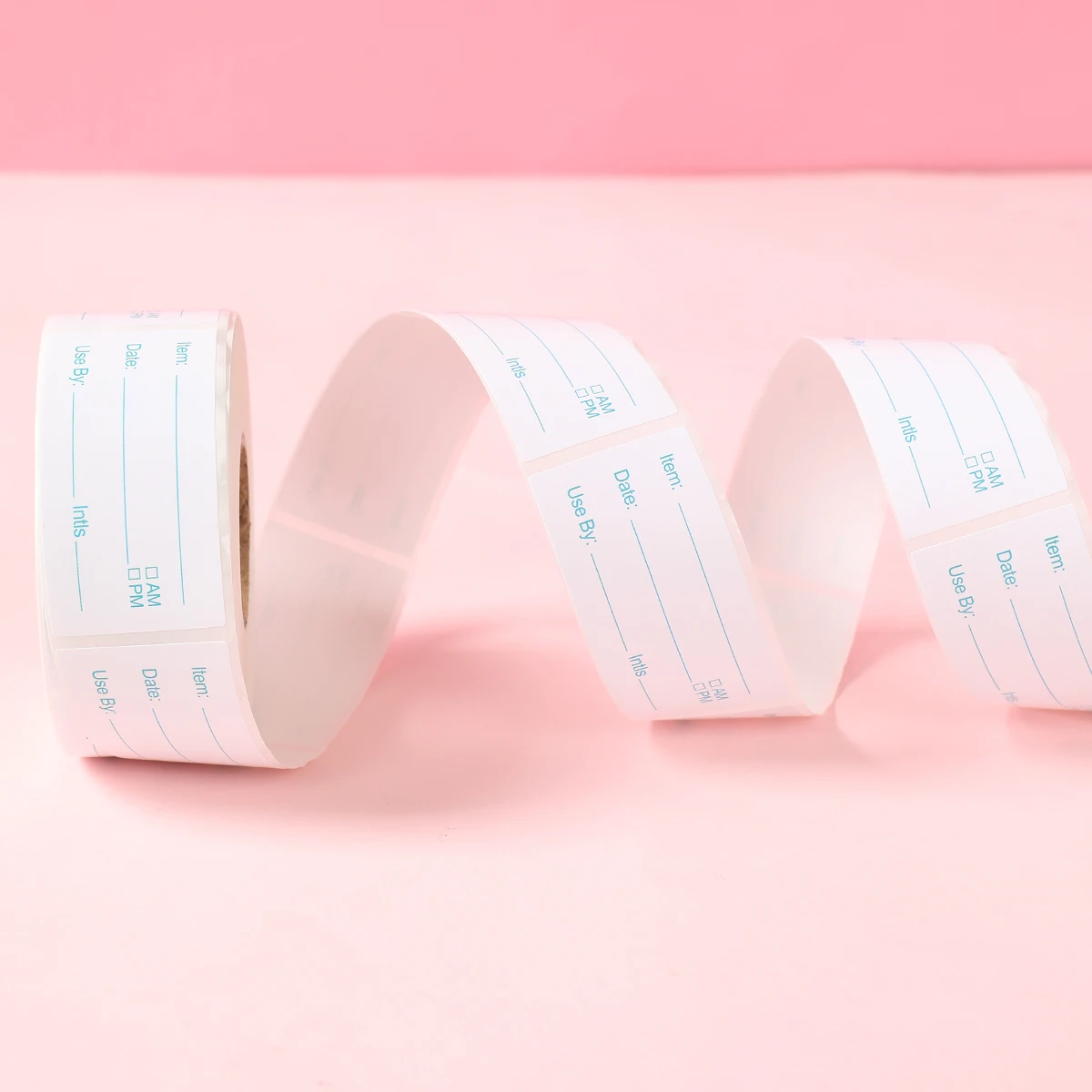 Kitchen Sticker Refrigerator Freezer Food Storage Date Content Label Waterproof Oil Resistant Can Jar Paper Label 500pcs/roll