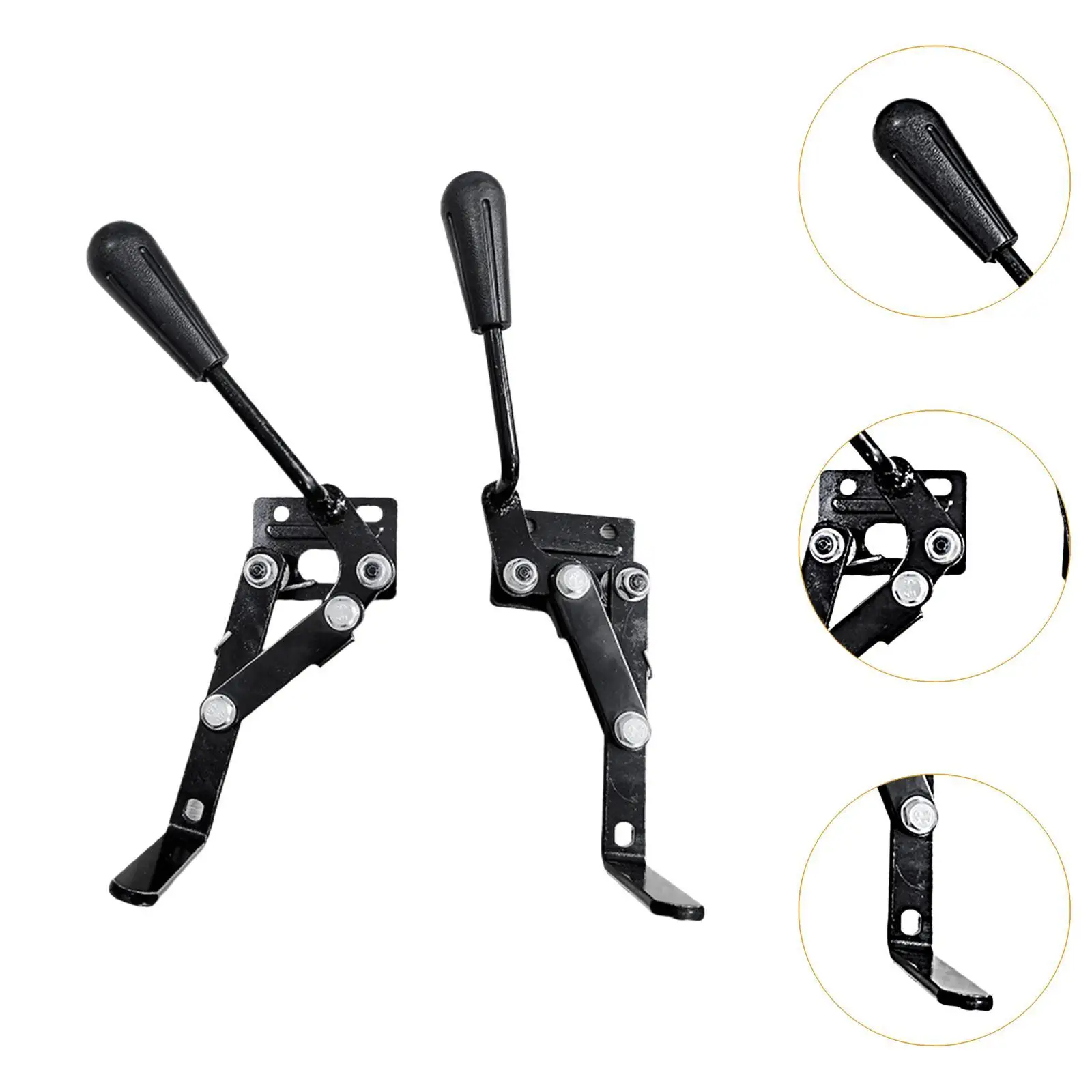 Wheelchair Brake Side Mount Sturdy Easy to Install Universal Left & Right Short Handle for Elderly Adults Fits Most Wheelchairs