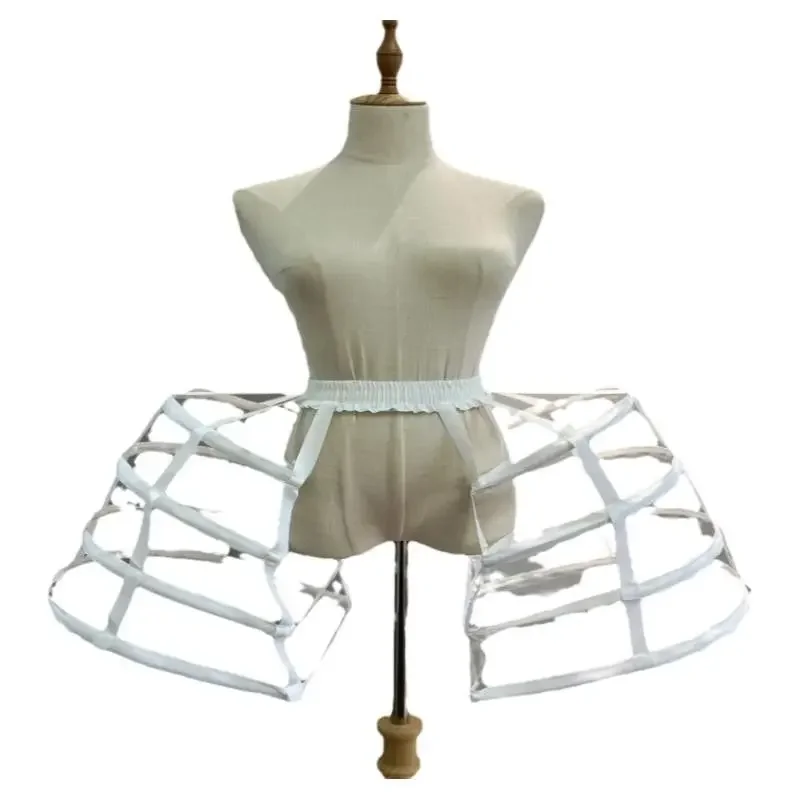 Baroque Pannier Petticoat Victorian Bustle Cage Hoop Skirt Underskirt Crinoline Cosplay Vintage