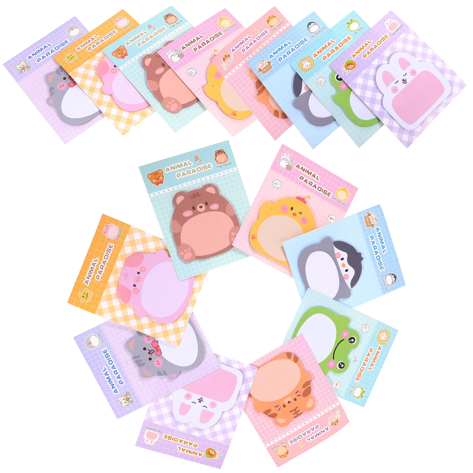 

16 Books Rabbit Cartoon Office Labels Paper Pocket Notebook Pad