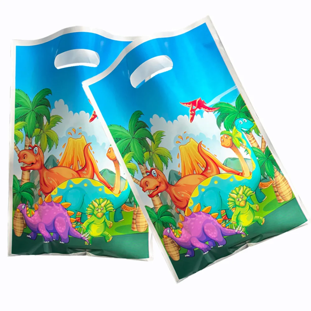 

30 Pcs Dinosaur Bags Plastic Candy Goodie Bags Dino Party Treat Bagor Kids Birthday Party Decor Baby Shower Supplies