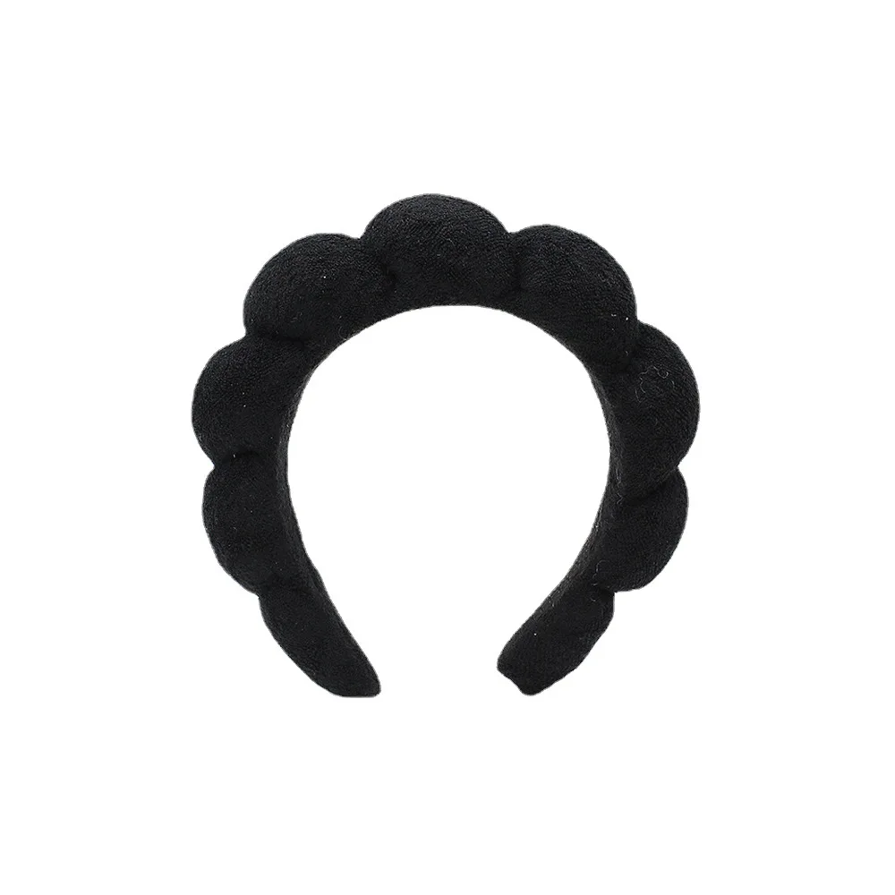 Women Girls Sponge Co Spa Makeup Bubble Terry Cloth Headband Puffy Retro Hair Bands Soft Hairband Headwear