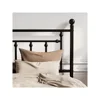 14'' Queen Size Metal Platform Bed Frame/Victorian Headboard and Footboard/Steel Slats Mattress Foundation for 5