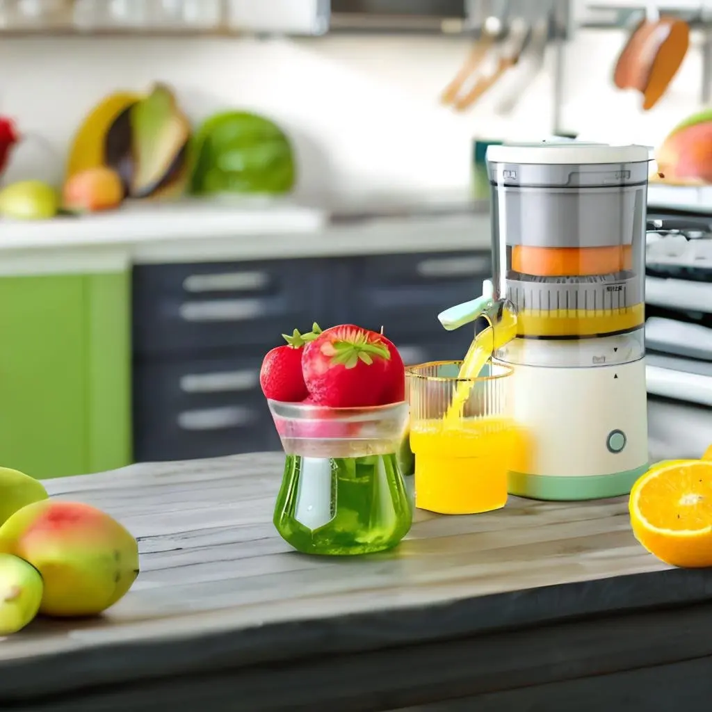 Portable Orange Juicer Wireless Chargable Home Appliance Multifunctional Mixer Machine Mini