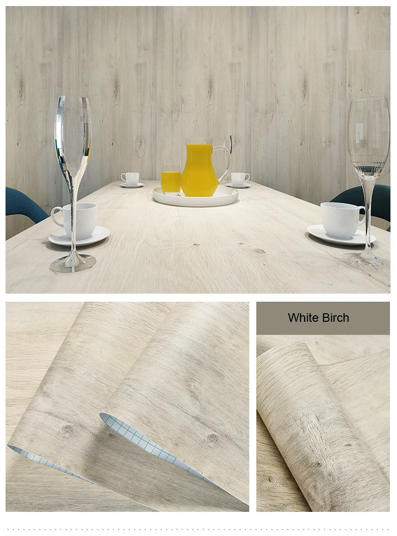 S3dec2988926c47868f6c5284c029125eV Waterproof Self Adhesive Wallpaper Roll Furniture Cabinets Vinyl Decorative Film Wood Grain DIY Wall Stickers For Home Decor Mallzona