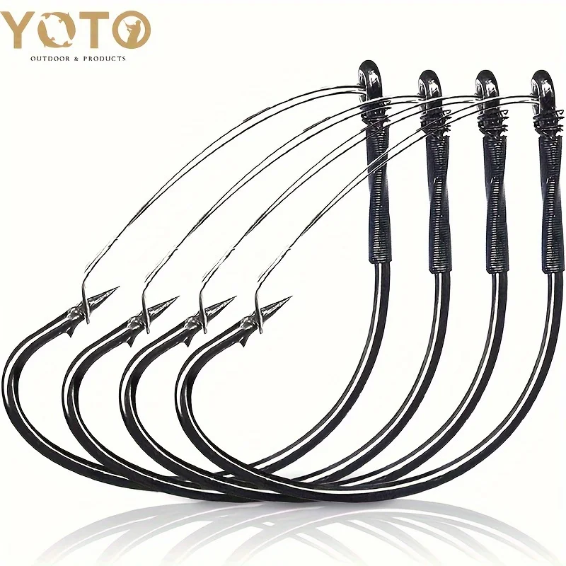 20 hameçons weedless YOTO pour montage wacky worm - Hameçons larges sans accrocs pour leurres souples
