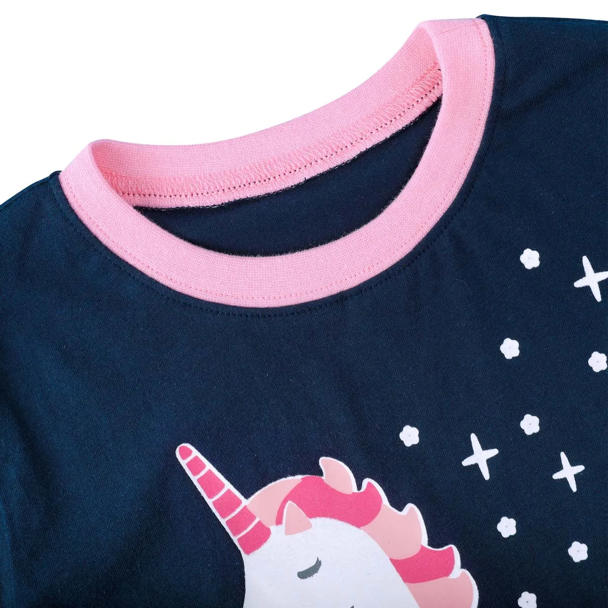 Kids Unicorn Girl Pajamas Set Child Pyjamas Toddler Girls Cotton Homewear Sleepwear Cute Nightwear Suit Short Sleeve Pijamas