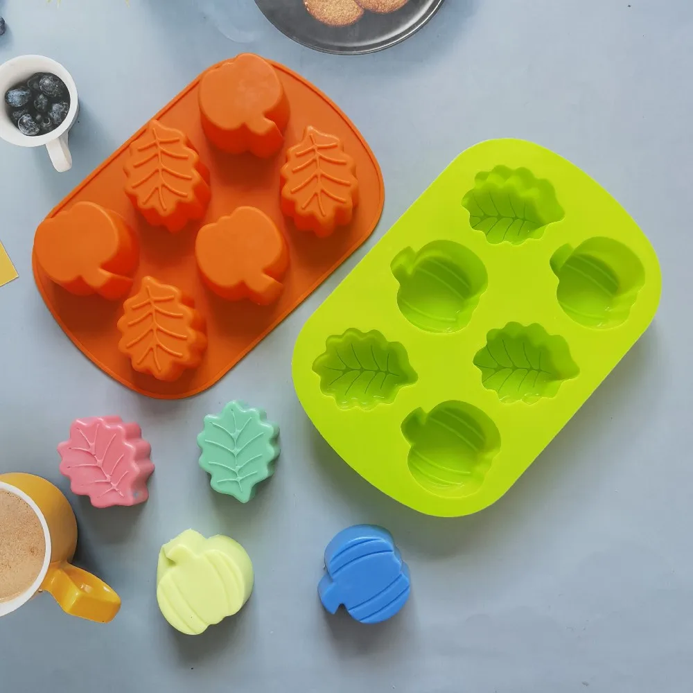 SiliconeMoldsPumpkinMoldForBakingPanForPastryConfectionery