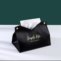 New PU Leather Tissue Box Car Tissue Box Creative Home Living Room Holder Hotel Carton Household Storage Decoration 2