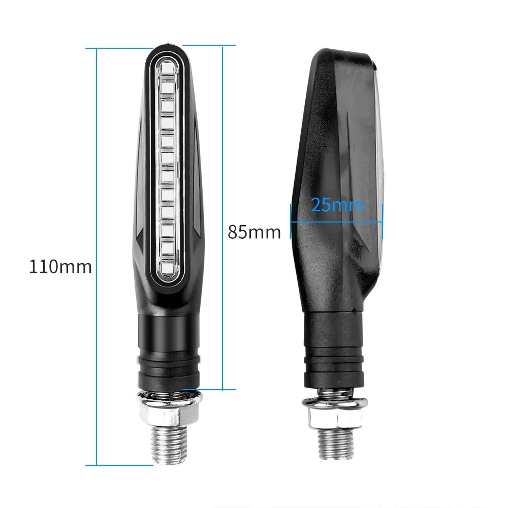 Motorcycle Led Lights motorcycle led lights Turn Signals Directional Indicators Flashing Rear Tail Brake Flasher Light Stop Signal Light Motorcycle DRL Lamp