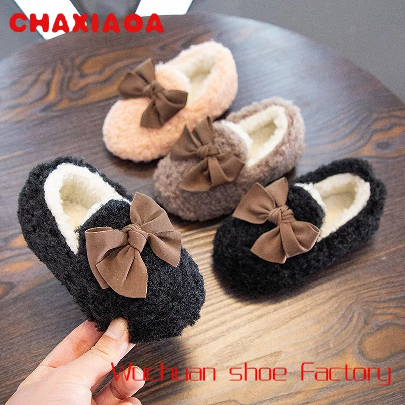 

kids woolen Winter princess shoes manufacturers Children's cotton warm custom acceptable sandals for baby