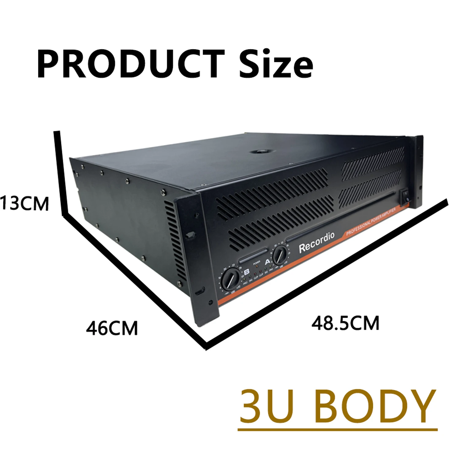 GAP-H1200 3U Power Amplifier 2000W 2 Channels Powerful Amplifier For Professional stage performance High Power And Quality