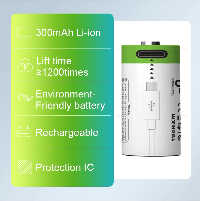 Rechargeable Battery Camera Battery 2-10pcs 3.7V CR2 300mah Rechargeable LI-ION Battery for Digital Camera, GPS Security, Medical Equipment