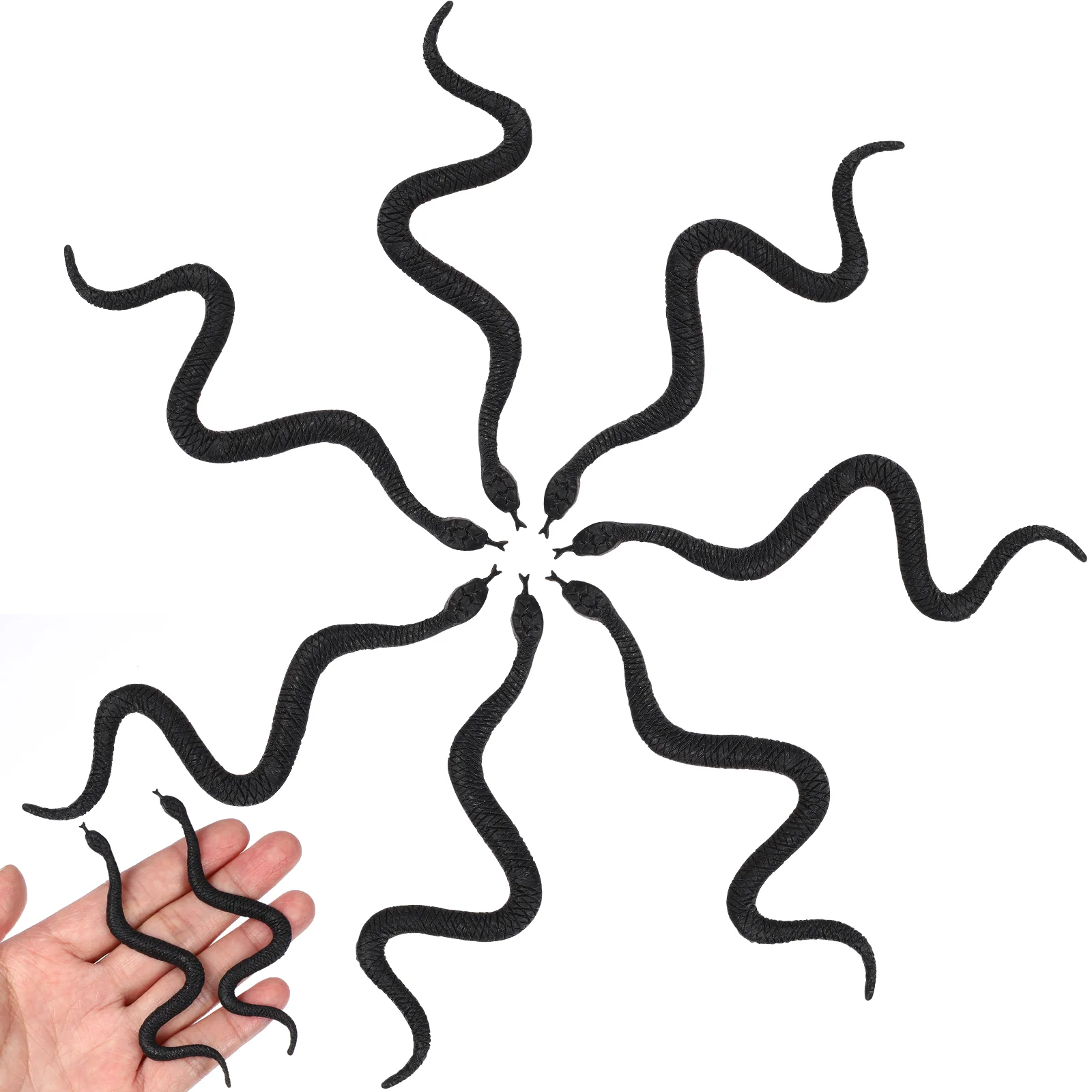 

100 шт., игрушечные искусственные змеи